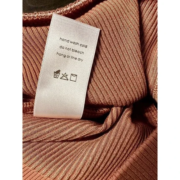 NEW naked wardrobe snatched Brown High Waist women's Leggings 86% rayon Sz S - Picture 10 of 11